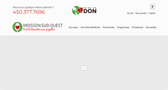 Desktop Screenshot of moissonsudouest.org